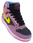 Tênis Nike SB Dunk Cano Alto Lilás Preto Azul e Rosa