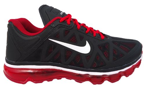 Tênis Nike Air Max+ 2011 Preto e Vermelho MOD:10315[Réplica]